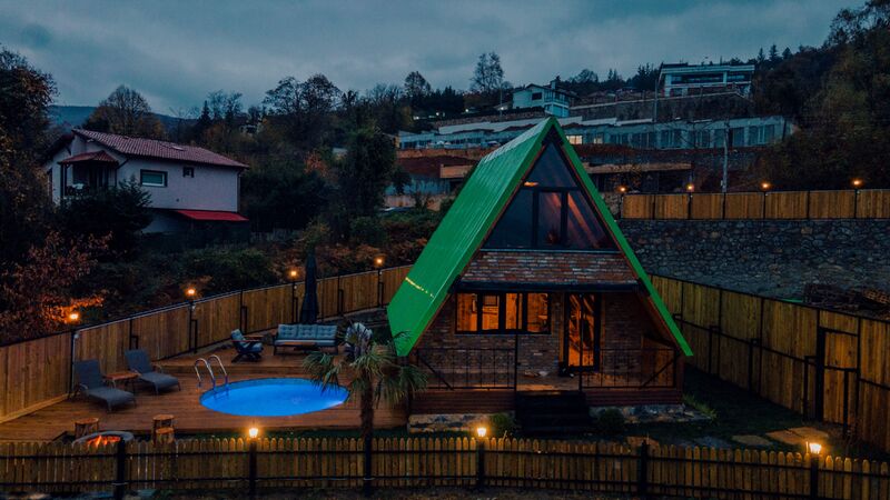 Mahmudiye Resort Yeşil Ev 1+1 bungalov