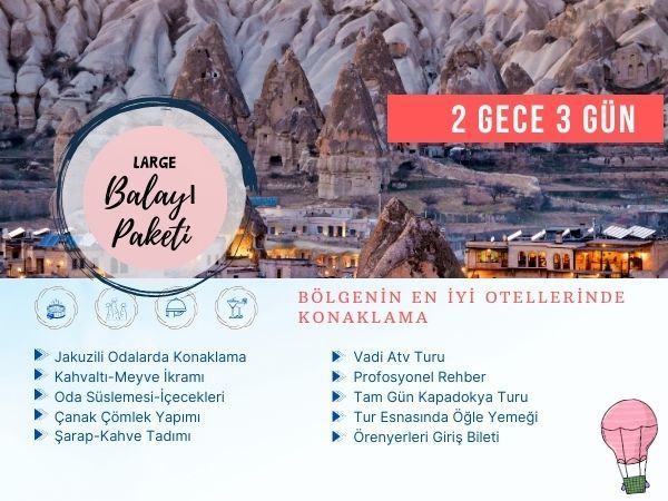 Kapadokya Large Balayı Paketi Elite